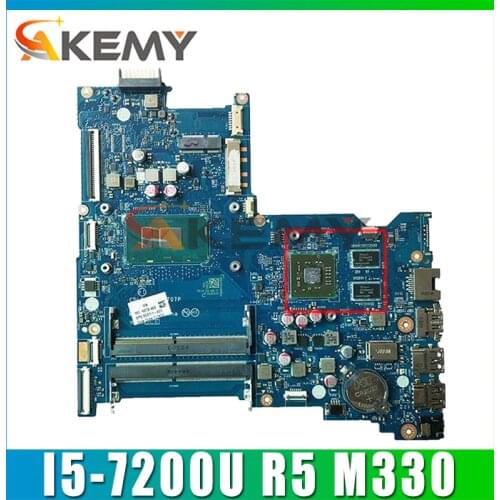 Akemy MainBoard For HP Pavilion 15-AY 903791-601 903791-001 With I5-7200U CPU LA-D707P DDR4 R5 M330 2GB Laptop Motherboard