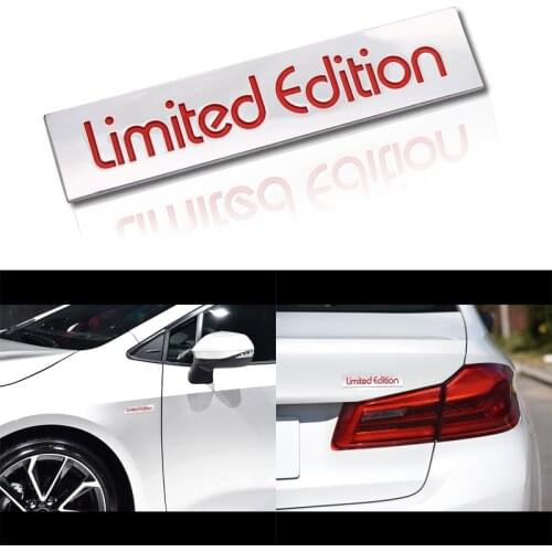 Aluminum Decals Limited Edition Car Emblem Badge Sticker For Volkswagen Touareg Golf 4 5 3 GTI POLO CC Panel Passat B5 B5 B7