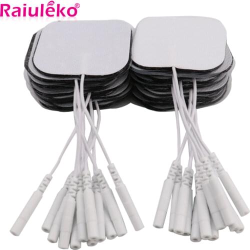 20/50/100Pcs Electrode Pads Tens Electrodes for Electric Digital Therapy Machine EMS Muscle Stimulator Body Massager 2mm Plug