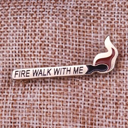 Twin Peaks fire walk with me Enamel Pin badge Brooch