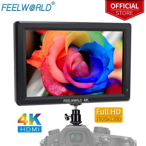 FEELWORLD T756 7 Inch 1920x1200 IPS On Camera Field Monitor Support 4K HDMI Input Outputwith Light Sensor