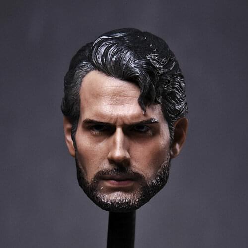 1:6 Scale Henry Cavill Head Sculpt PVC Head Carving for 12'' PH TBL Male Action Figure Model