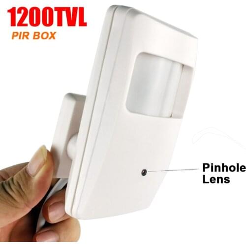 Small mini 1200TVL HD 3.7mm lens Pinhole camera hidden Indoor CCTV Security Surveillance PIR Style Color Video Probe camera