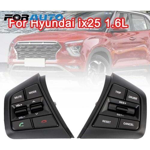 Remote Volume Button With Cables Car Steering Wheel Buttons Cruise Control Bluetooth Switches For Hyundai ix25 (creta) 1.6L