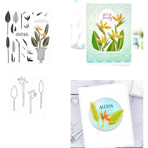 Floral Paradise Metal Cutting Dies Stamps Scrapbook Diary Secoration Embossing Stencil Template Diy Greeting Card Handmade 2021