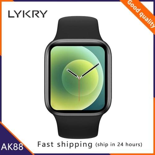 LYKRY IWO AK88 Smart Watch Men Women 1.75inch Full Screen 44MM Series 6 Bluetooth Call HeartRate Smartwatch PK IWO 8 HW12 W66