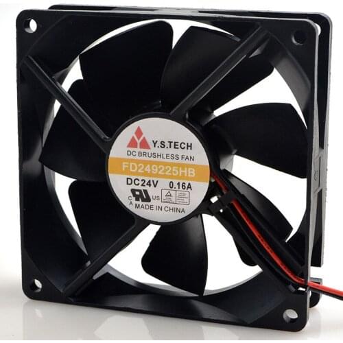 Original FOR yuanshan y.s. techfd249225 hb9025 24v 0.16a9cm inverter cooling fan