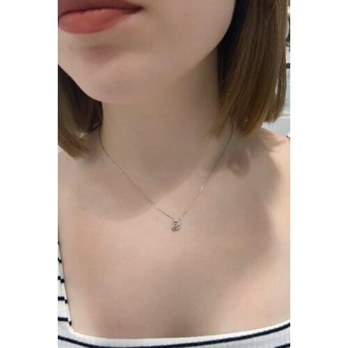 Tiny Heart Engagement 925 Silver Necklace