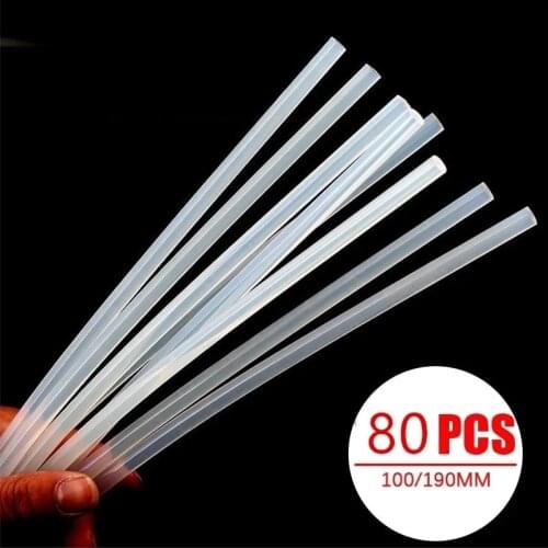 100Pcs Hot Melt Glue Gun 7mm x 100mm/190mm Clear Hot Melt Glue Sticks For Glue Gun Car Dent Paintless Hand Tools DIY Tool