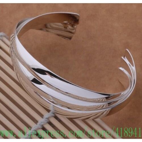 Silver Plated bangle bracelet, Silver Plated fashion jewelry Three bracelet /dzpamqwa barajrya AB091