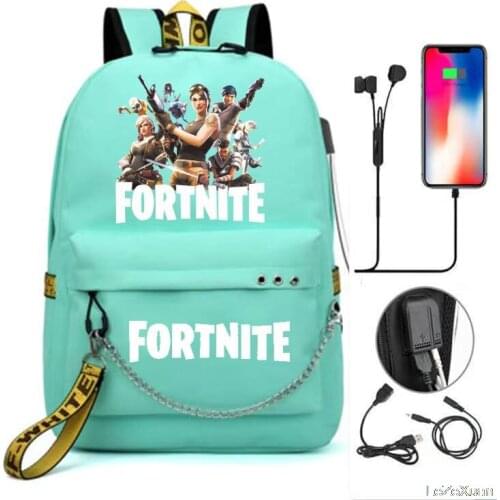 Fortnite Usb Charge Casual Backpack For Boys Girls School Bag Men Women Rucksack School Bag Teens Daily New Knapsack