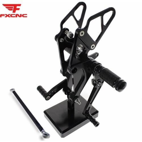 For YAMAHA MT-07 FZ07 2013-2017 Adjustable Aluminum Motorcycle Rearset Footrest Footpeg Rear Set High Quality Footrest Foot Peg