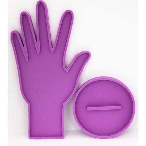 Hand-Shaped Jewelry Display Stand Silicone Mold DIY Making Craft Crystal Epoxy Pendant Storage Holder