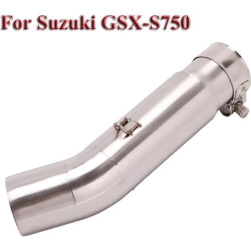 Slip for Suzuki GSX-S750 GSR750 Motorcycle System Middle Connect Link Pipe Stainless Steel 51MM