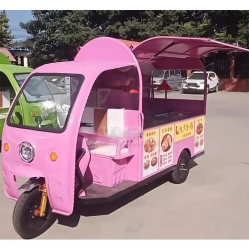 Custom Size Mobile Kitchen Food Tricycle Cheap Price Hot Dog Kiosk Soft Serve Ice Cream Van