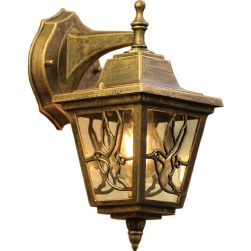 Vintage Wall Lamp Outdoor Waterproof E27 Bulb Sconce Light Europe Villa Yard Garden Balcony Porch Lighting Fixtures