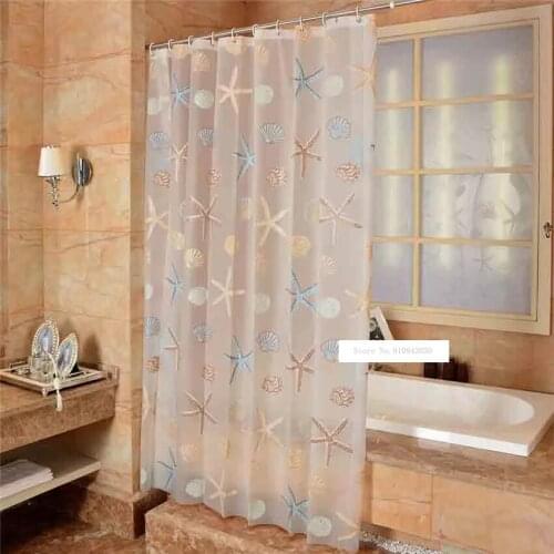 150*200cm Creative Beautiful Waterproof Shower Curtain Thicken PEVA Shower Curtains Bathroom Curtain With 12pcs Plastic C-Rings