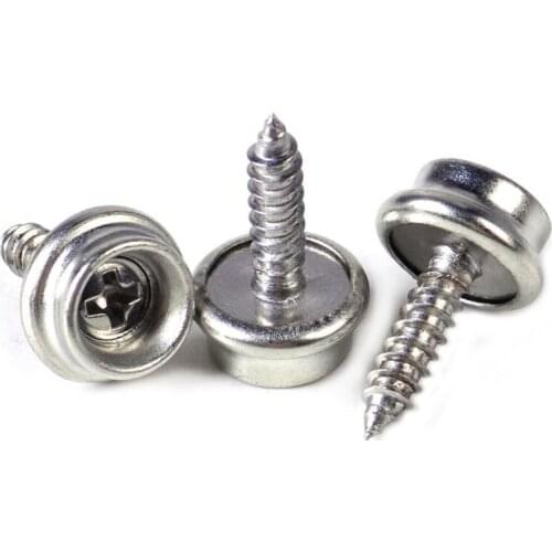 10 Sets Stainless Steel Tapping Snap Fastener Kit Tent Marine Yacht Boat Canvas Cover Tools Sockets Buttons