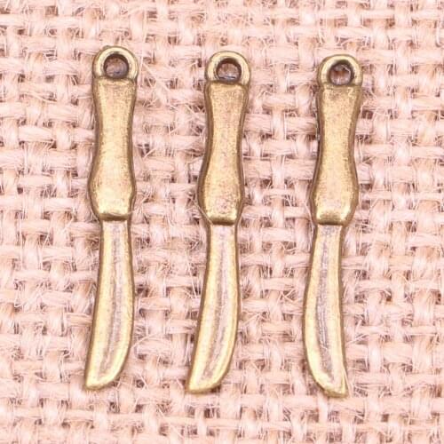 180pcs Jewelry Charms operation knife 25mm Antique Bronze Plated Pendants Making DIY Handmade Tibetan Bronze Jewelry
