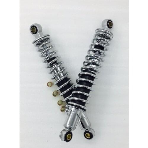 325mm 7mm spring chrome Motorcycle Rear Shock Absorbers for Honda CB400 Yamaha FZX750 XJR400 XJR1200 XJR1300 suzuki VS800 silve