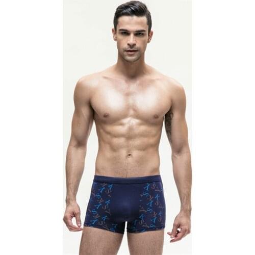 4psc/lot High Quality Modal Air Permeability Underwear Plus-size 2XL To 7XL Mid-waist Fashionable Men Boxers Comfortable Shorts