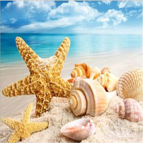 5D DIY Diamond Painting Animal Starfish Cross Stitch Patterns Full Drill Resin Diamond Painting kits for Embroidery Home Decor