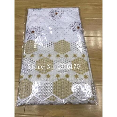 African Dry Lace Fabrics White Bazin Riche fabric With Beads And Stones 2020 Latest Basin Riche Brocade For Women 5+2yards/lot