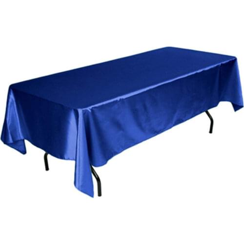 Satin Tablecloth Rectangle Table Cloth Overlays Wedding Christmas Baby Shower Birthday Christmas Banquet Decor Home Dining Table