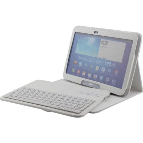 Wireless Bluetooth Keyboard Tablet Case For Samsung Tab.3 10.1" P5200 T530 English Russian Language Keyboard Stand Case Cover