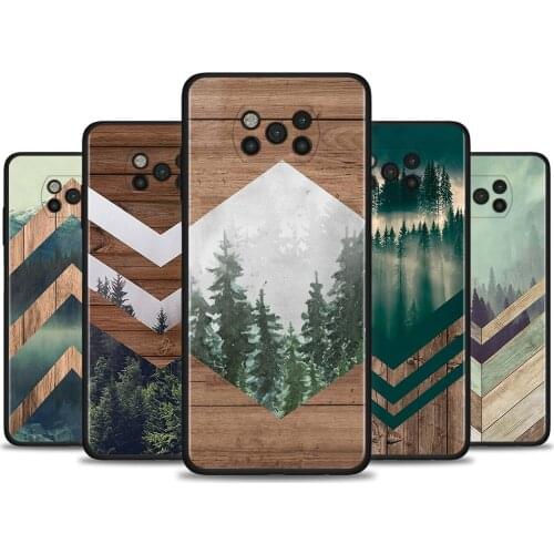 Wood Nature Pattern For Xiaomi F3 X3 GT Poco X3 NFC M3 Pro F1 Para for MI Note 10 Pro Case Caso For Xiaomi CC9 Pro A3 A2 Lite