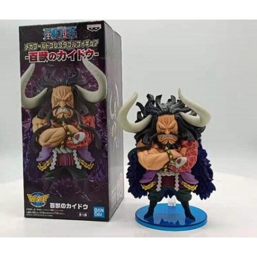 14CM Genuine Action Figures Model Toys Anime One Piece WCF MEGA Four Emperors Figurine KAIDO Cartoon PVC Doll Toy For Children