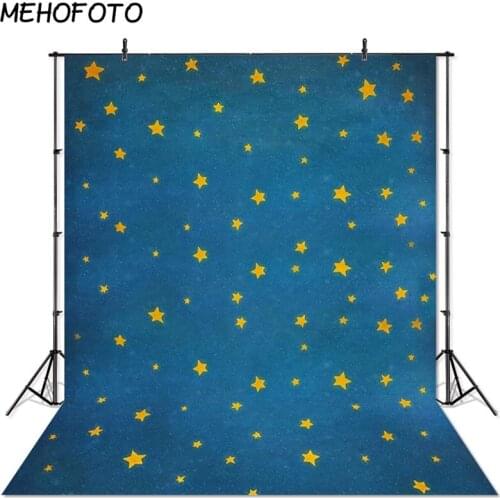 Newborn Photography Backdrops Blue Little Star Baby Portrait Photo Backdrop for Photo Studio Photobooth Background
