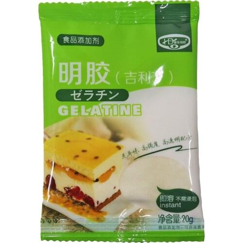 Haodong Easy Pack 20g Unflavored Pure Beef Gelatin Powder Excellent Baking and Nutritious Diet Option Powder for Baking