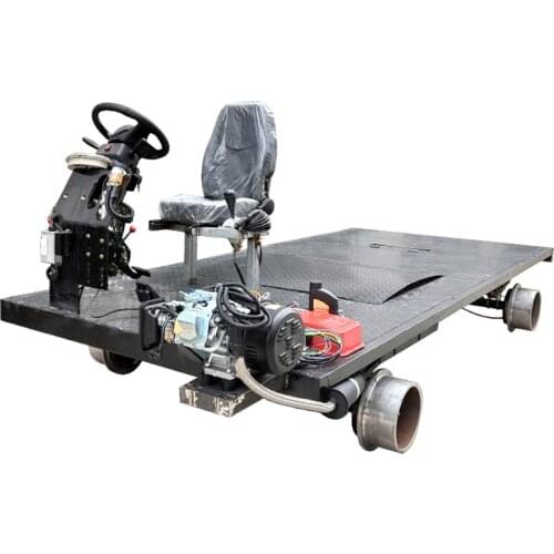 CUSTOM-MADE GENERATOR-DRIVEN RAILCAR to move, maintain and check the loading equipment to run smoothly