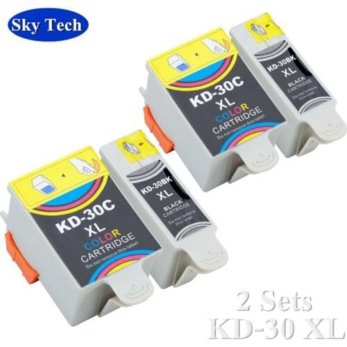 2 Sets Compatible cartridge For KD30XL KD-30XL , For Kodak ESP C110 / 310 / 315 Kodak Office 2150 / 2170 Kodak HERO 3.1/5.1