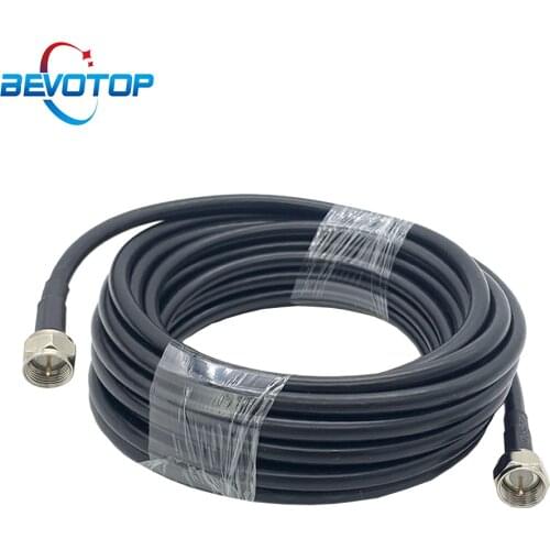 F Male to F Male Plug RG58 PIgtail 50ohm Coaxial Cable F Plug TV Antenna Adapter RF Coaxial Extension Cord RF Pigtail Jumper