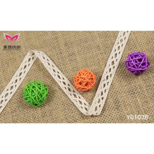 New Cross Cross Pure Cotton Wire White Lace 1.5cm Hair Clip DIY Decorative Lace Clothing Accessories