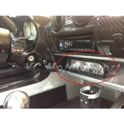 Matte Finish Dry Carbon Fiber Heat AC Control Mounting Panel Fit For 2008-2011 Lotus Exige S2 Elise S2 Interior Trim
