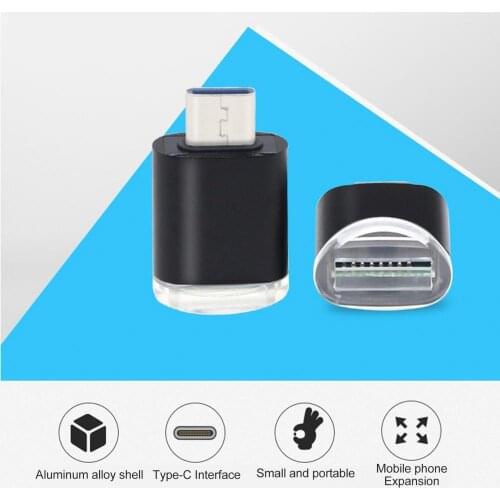 Mini Portable Type-c OTG Adapter High Speed Aluminum Alloy Memory Card Reader