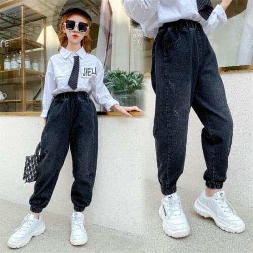 Soft Baby Spring Autumn Jeans Pants For Boys Girls Children Kids Trousers Clothing High Quality Teenagers 2021