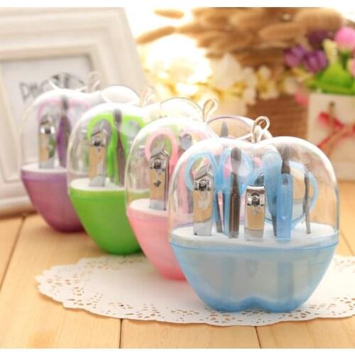 Fashionable Style Apple Design Manicure Set Apple Manicure Kits Bridal Shower wedding Favors +100pcs/lot SN343