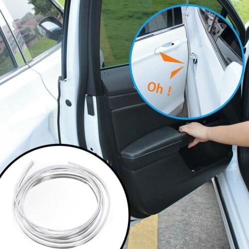 New U Shape 15m Strip Car Door Edge Guard Molding Trim Protector PVC Decor I0H5