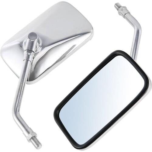 Rectangle Side Rear View Mirrors For YAMAHA XV1100 XVS1300 400 DS400 XV1900 1700 Motorcycle