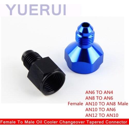 Reducer Expander Fitting Adaptor AN Female to AN Male Oil cooler changeover tapered connector