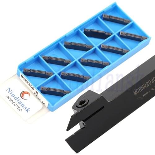 1 Pc MGEHR2020 MGEHL2020 External Slotting Tool Holder 10pcs MGMN150 MGMN200 MGMN250 MGMN300 MGMN400 Carbide Inserts Turning Set