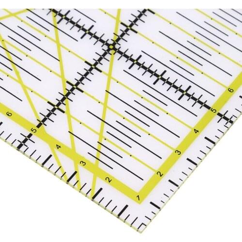 High-grade Acrylic Multi-function Clothing Ruler 15 * 15cm Sewing Patchwork Ruler DIY Hand Home Craft DIY Tools 976841