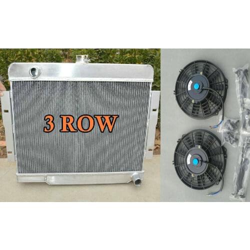 High Performance Aluminum Radiator + Fan For Jeep CJ Series CJ-5 CJ-7 w/ Chevy V8 1972-1986 1973 1974 1975 1972 1985 1986