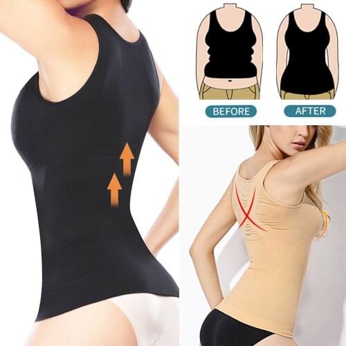Women Body Shapers Cami Tank Top Slimming Vest Corset Shapewear Slim Up Lift Lingerie Tank for Women