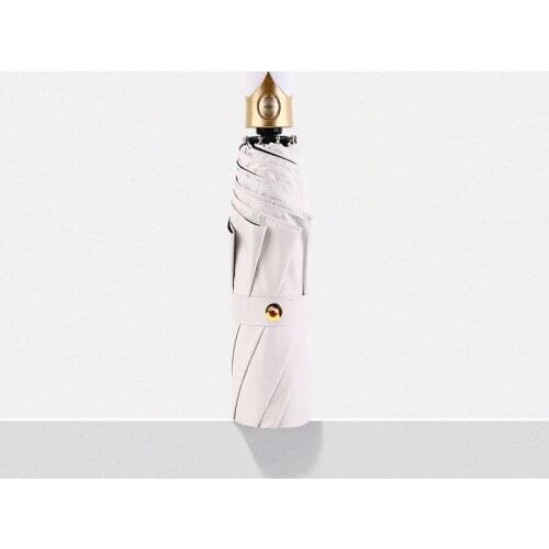 Nordic Automatic Folding Umbrella Large Women Solid Color Girl Sun UV Umbrella Parasol Sunny and Rainy Paraguas Gift B65