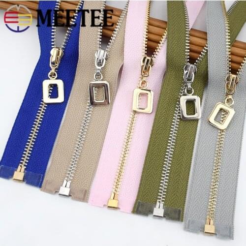 1Pc 3# 40cm 70cm Metal Zippers Open-end Zip Closure For Sewing Bags Down Jacket Skirt Zipper Repair Kit DIY Clothing Accessories